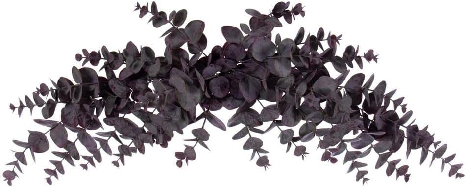 Vickerman 32 Inch Artificial Burgundy Spiral Eucalyptus Swag