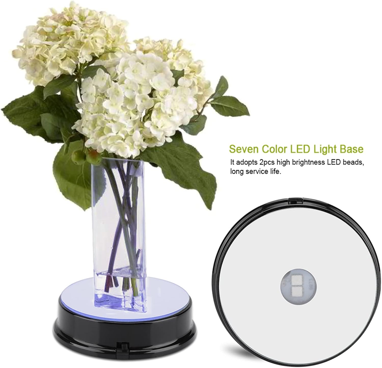 CHICIRIS LED Display Stand with 7 Color Rotation
