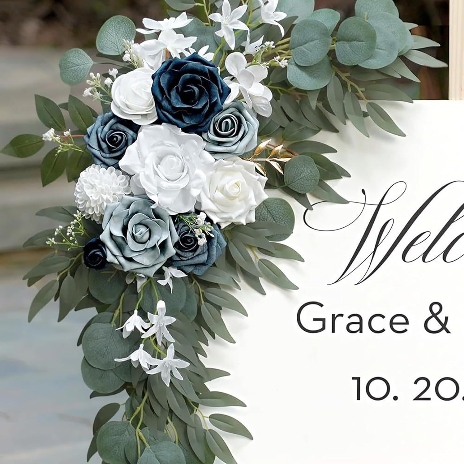 Artificial Peony Flower Swag for Wedding Arch and Chair